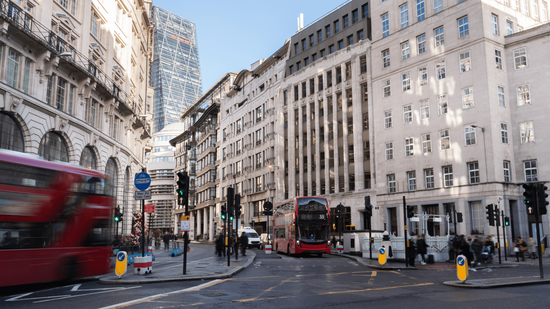 View of a street in UK